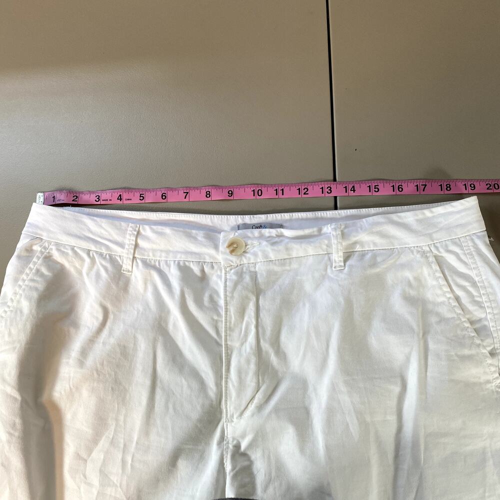Croft & Barrow 18 Chino Pants Womens White Beach Vacation Pockets Kohls Business - Picture 7 of 11